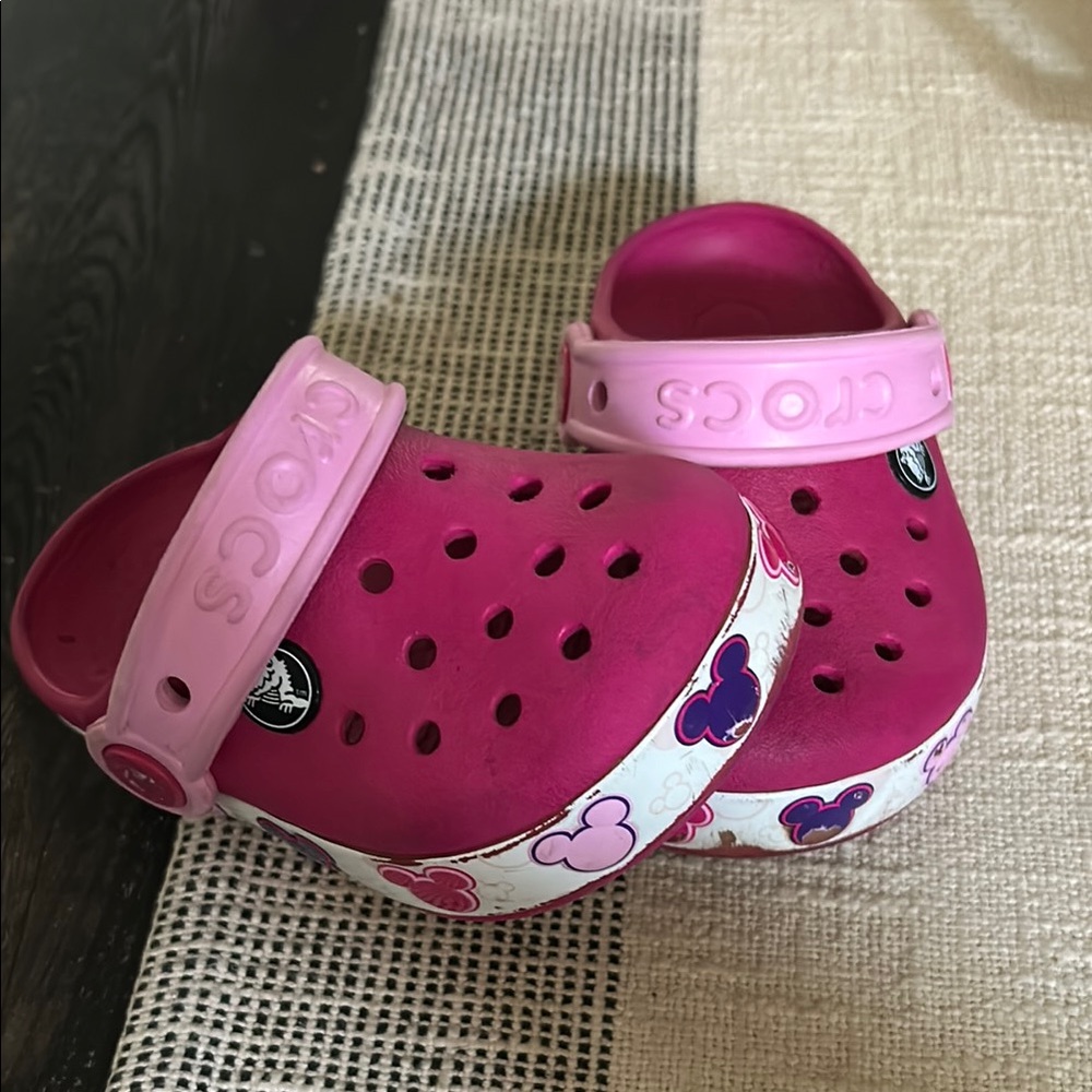 CROCS Pink Sandals Comfortable Slip-On Footwear